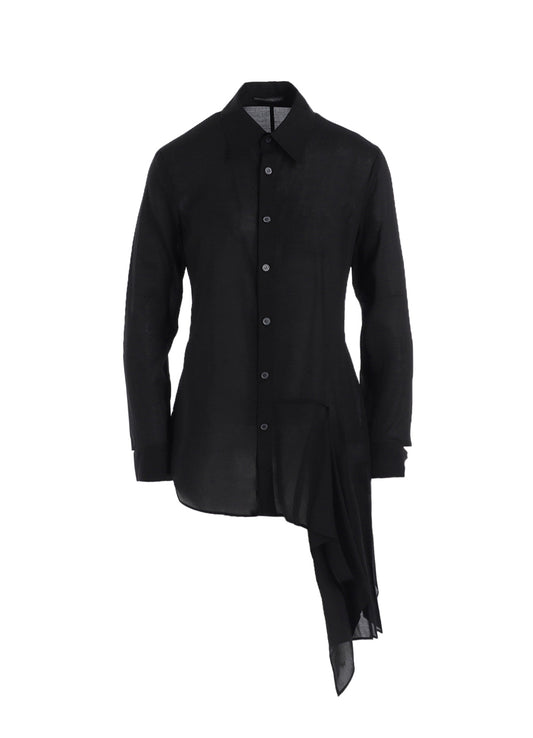 CELLULOSE LAWN L DRAPED BLOUSE