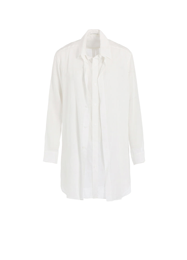 CELLULOSE LAWN F DOUBLE LAYERED BLOUSE