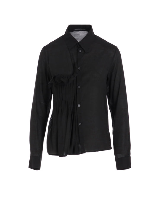CELLULOSE LAWN R FRONT PINTUCK BLOUSE
