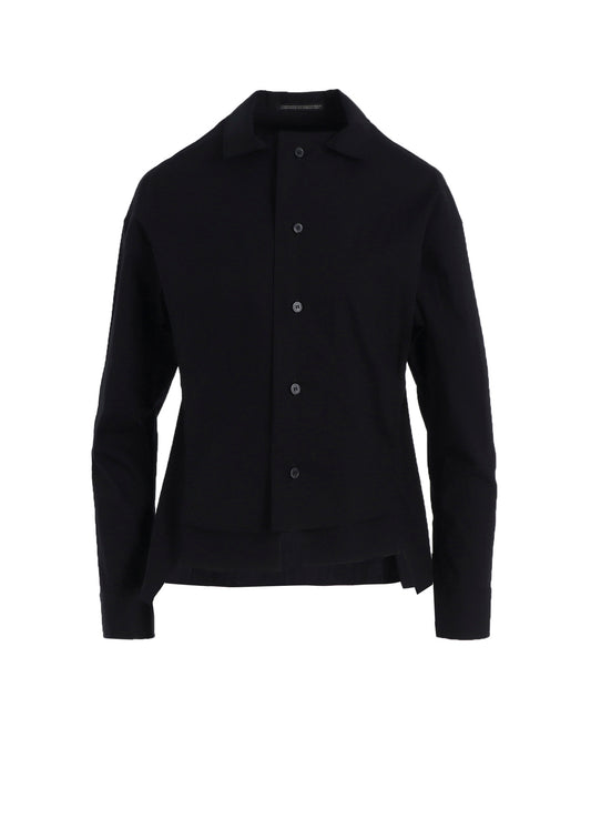 COTTON BROAD PANELED SHORT BLOUSE