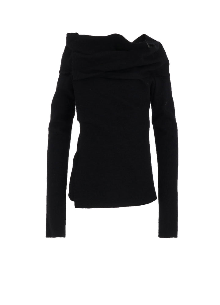 SHRINKED WOOL SERGE TULIP JACKET