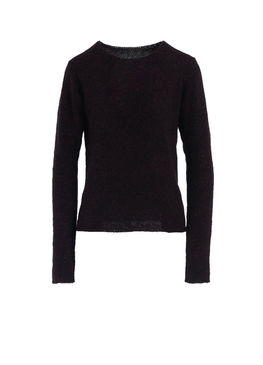 PLAIN STITCH OBLIQUE ROUND NECK PO