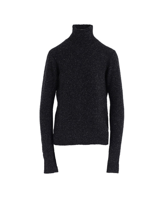 PLAIN STITCH OBLIQUE HIGH NECK PO