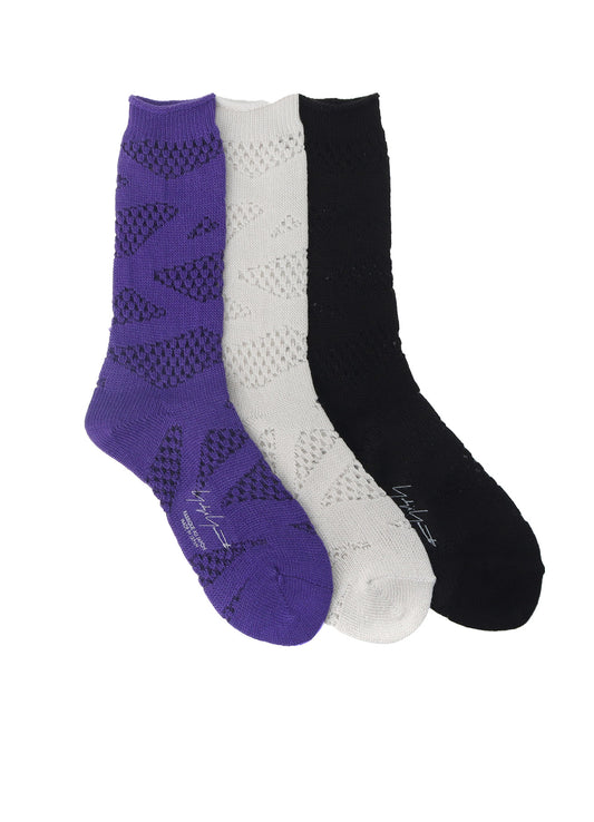 RIB W MONOFILAMENT LINE SOCKS