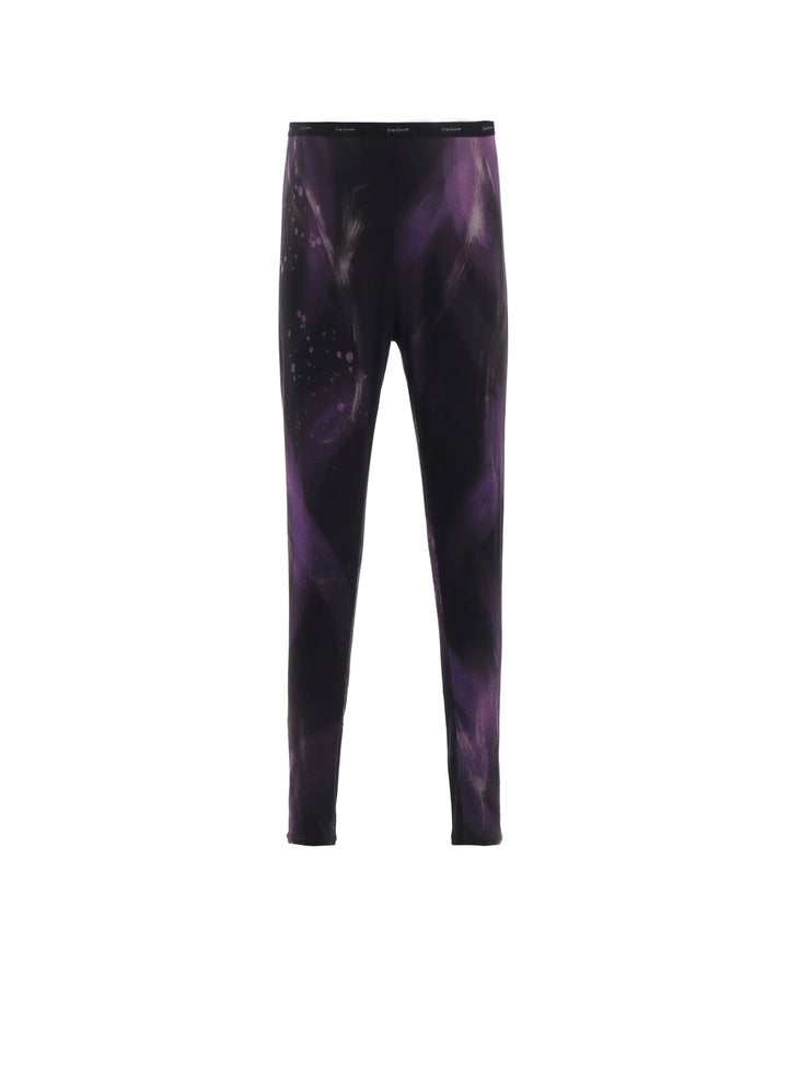 PURPLE A PATTERN BASIC LEGGINGS
