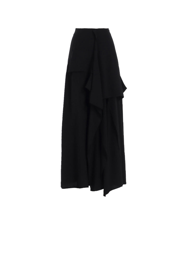 TA/PE CREPE DE CHINE B DRAPED HIGH WAIST SKIRT