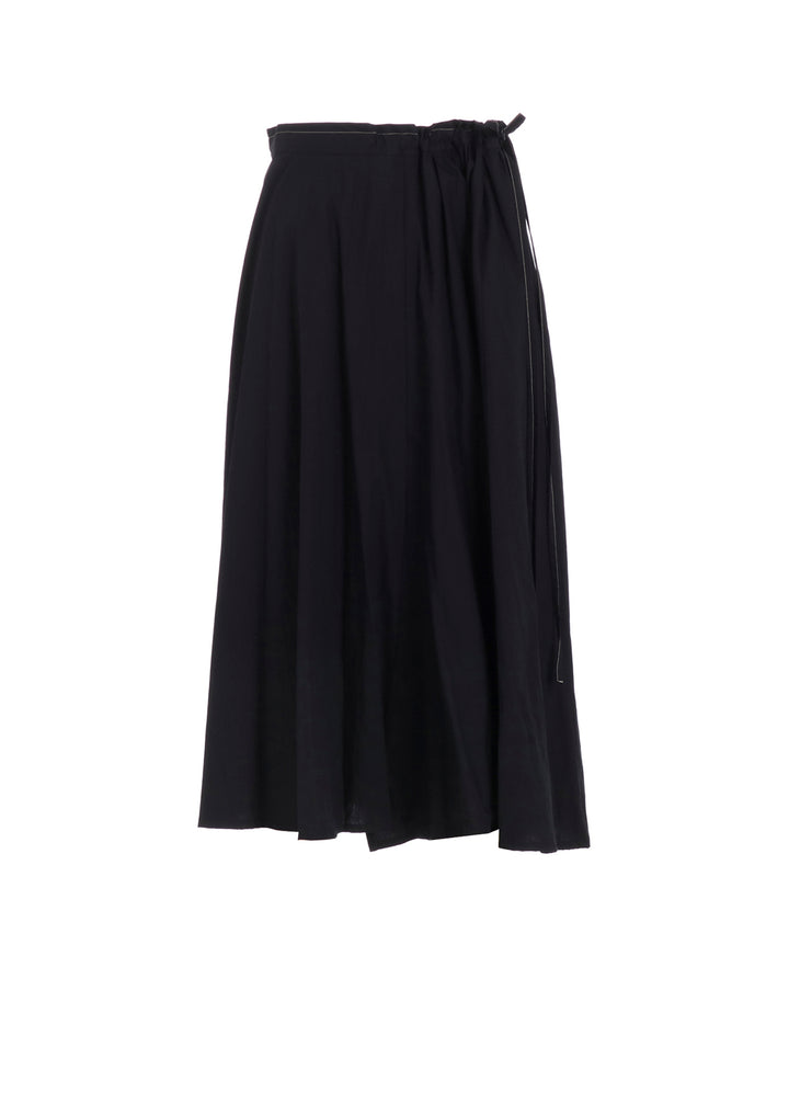 COTTON BROAD L GATHERED FLARE SKIRT