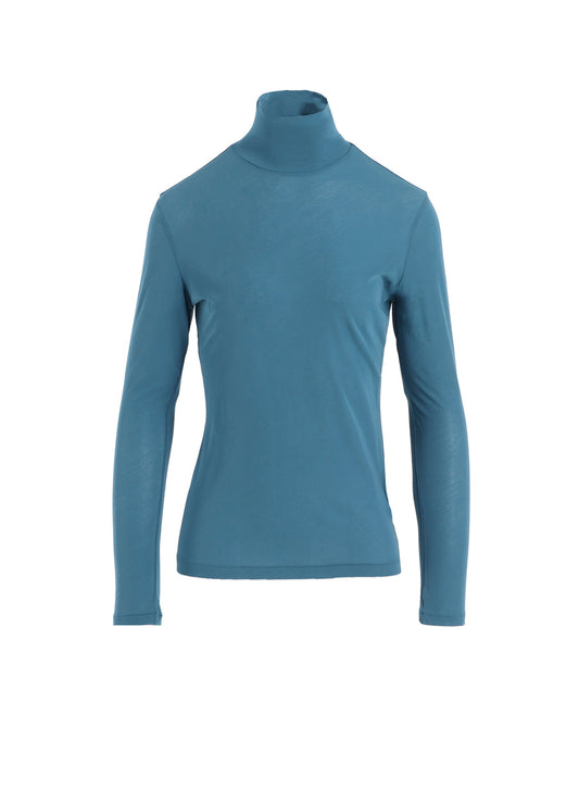 HIGH TWISTED JERSEY LONG SLV TURTLE NECK PO