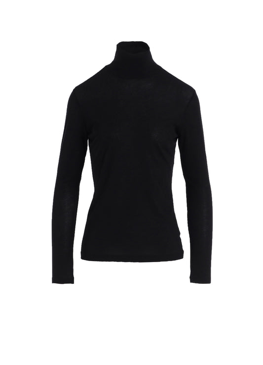 HIGH TWISTED JERSEY LONG SLV TURTLE NECK PO