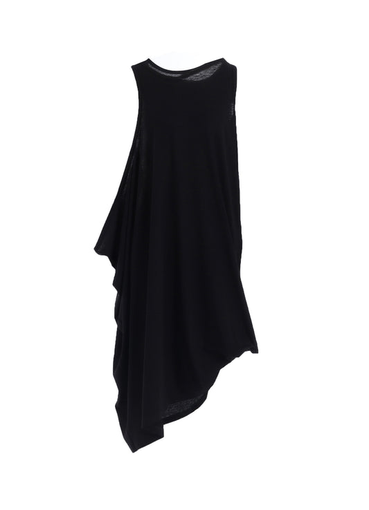 C ANGORA CASHMERE SINGLE JERSEY DRAPED DRESS