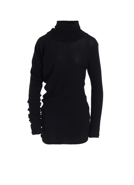 HIGH TWISTED LINKS DRAPED TURTLE NECK PO