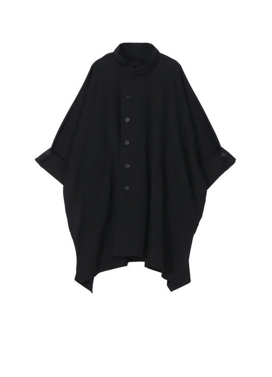 GABARDINE HIGH NECK COAT