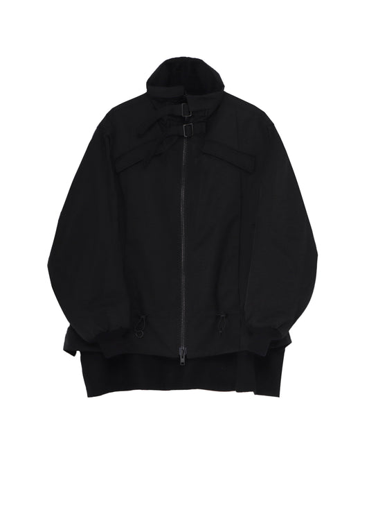 Ny/C TWILL SHIRRING DETAIL JACKET