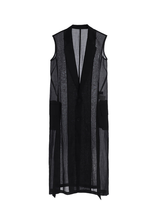 COTTON ORGANZA SLEEVELESS JKT