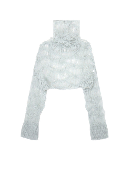 MAON HIGH-NECK CROPPED TOP