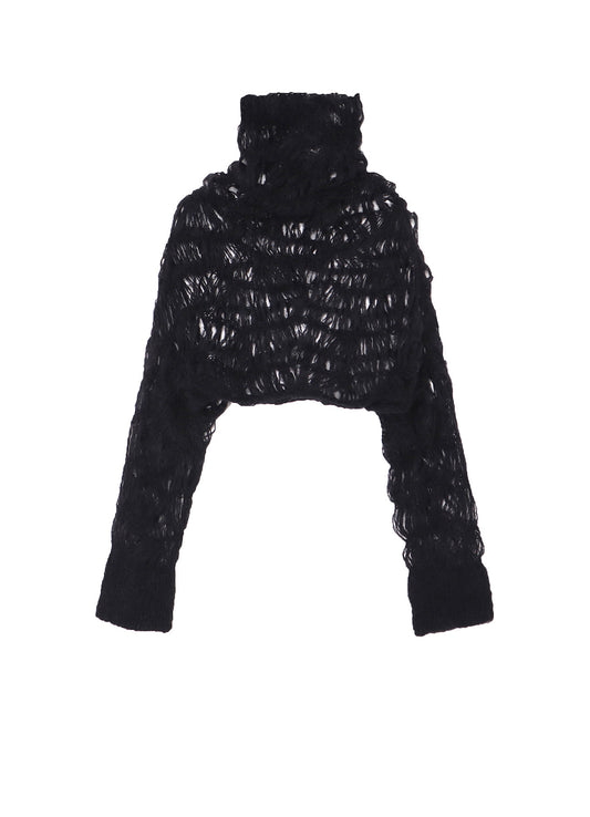 MAON HIGH-NECK CROPPED TOP