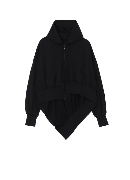 Pe JERSEY TWILL UNBALANCED HOODIE A