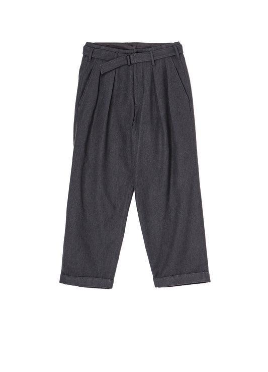 W/C TWILL WASHER 2TUCKS PANTS