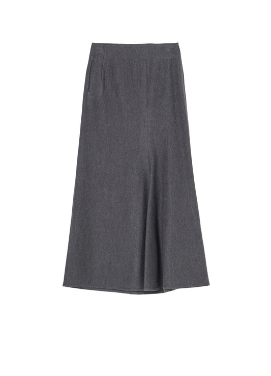 W/C TWILL WASHER L SLIM FLARE SKIRT