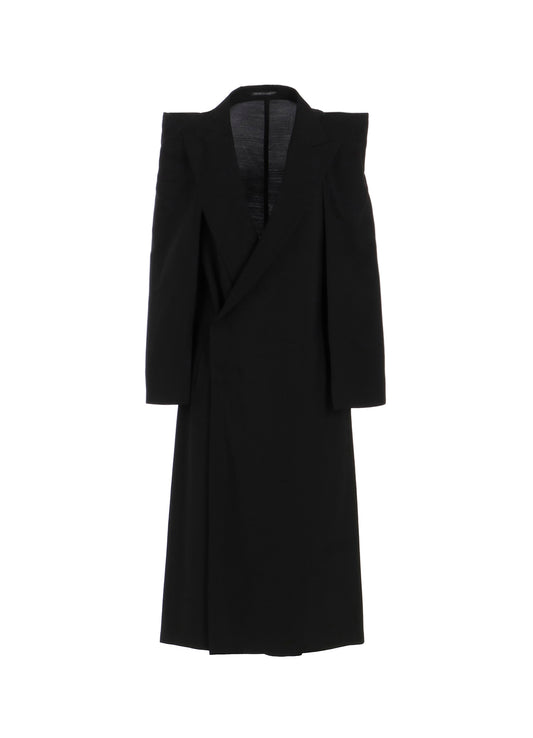 Cu/W HIGH TWISTED GABARDINE BOX SILHOUETTE COAT