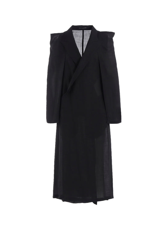 TWILL BOX SILHOUETTE COAT