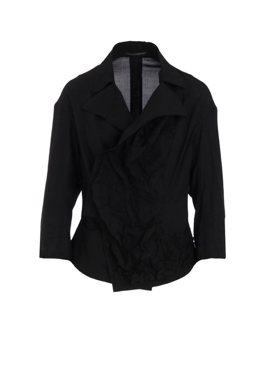 CUT-OUT COLLAR JACKET