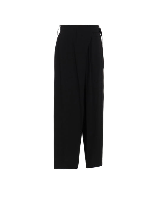 Ry WRINKLED LAWN L FRONT TUCK PANTS