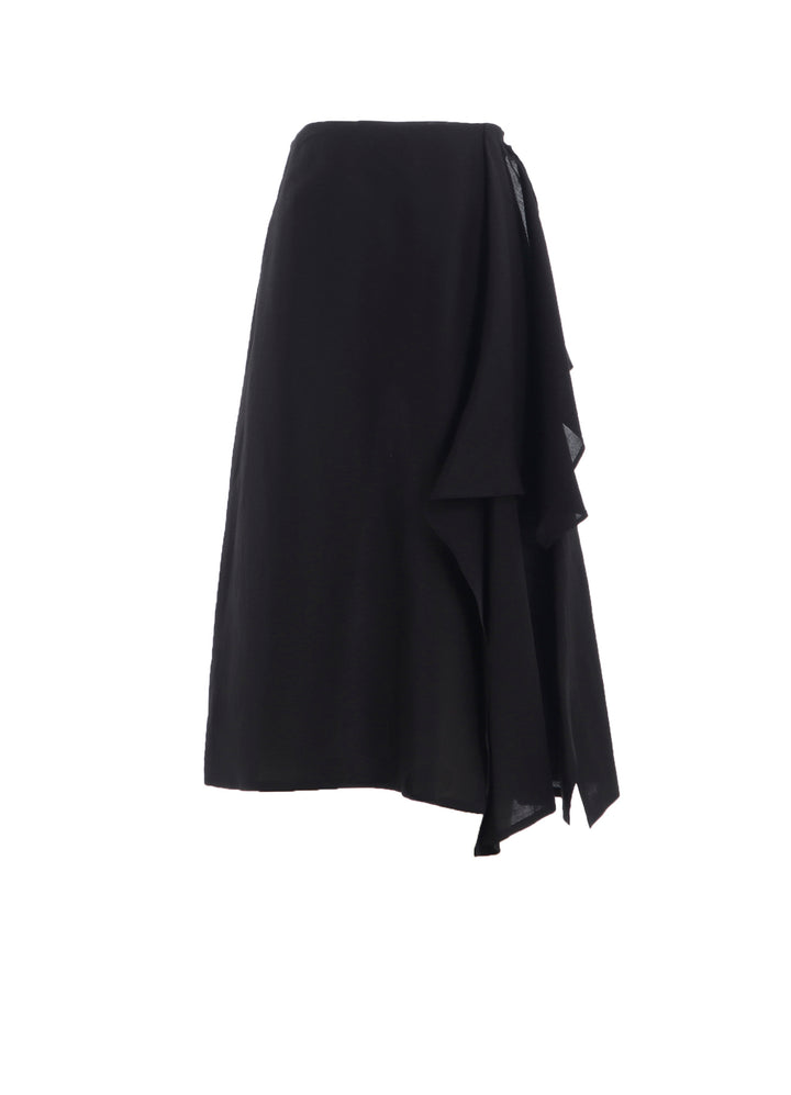 C/Li GABARDINE L DRAPED SKIRT