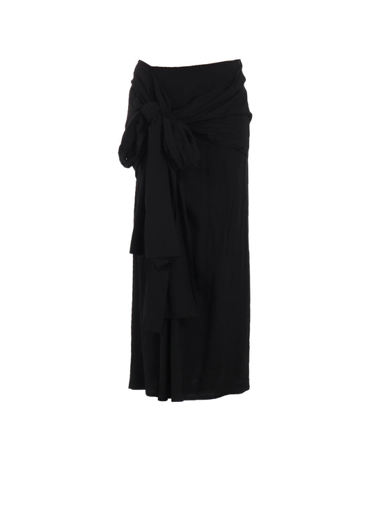 Ry LAWN R FRONT KNOT DETAIL SKIRT