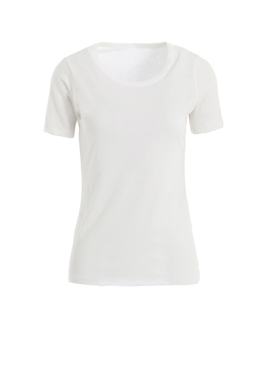 HIGH GAUGE COTTON JERSEY ROUND NECK SHORT SLV T