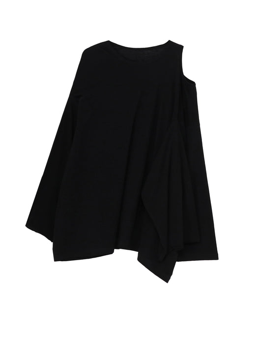 CASHARN ASYMMETRY SLEEVE T-SHIRT