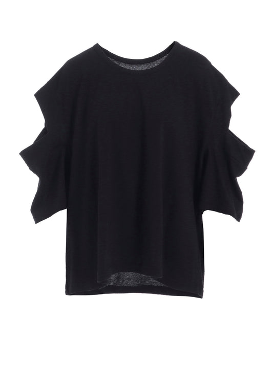 STF COTTON SINGLE JERSEY O SHOULDER SHORT SLV T