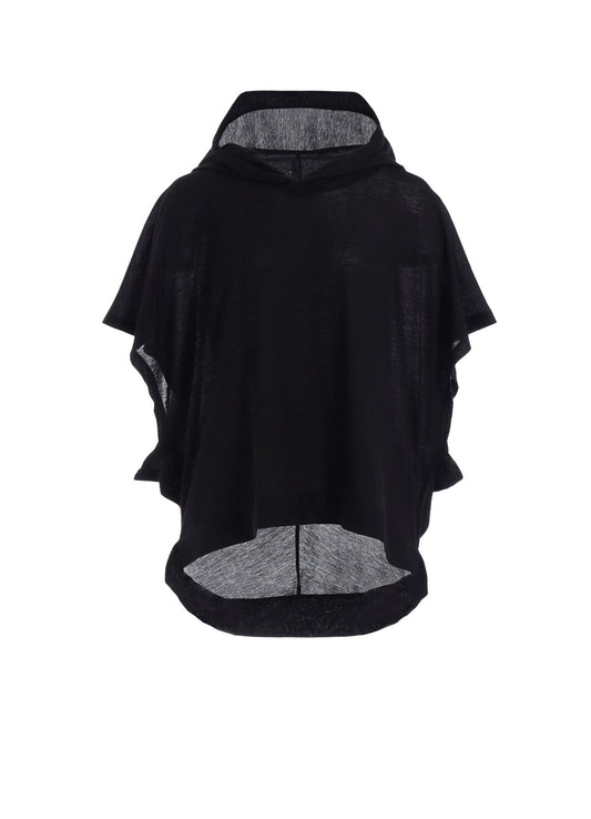 GASSING YARN SINGLE JERSEY FRENCH SLEEVE HOODIE