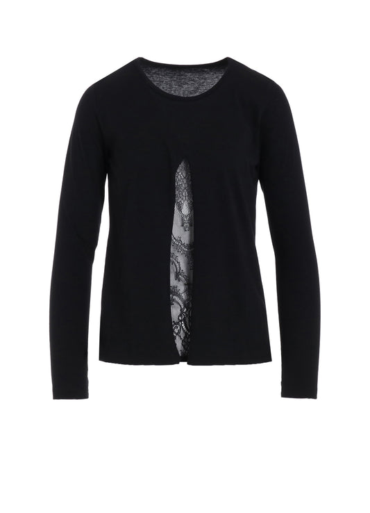 STF COTTON SINGLE JERSEY CUT-OUT LONG SLEEVE T B