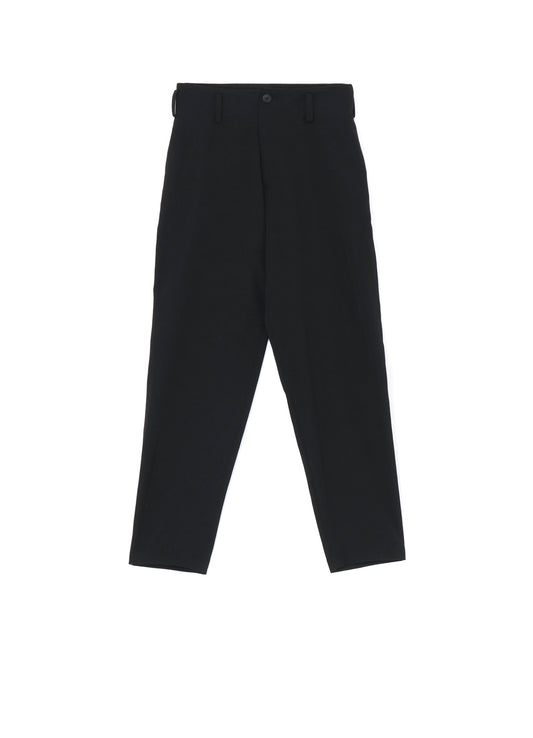 GABARDINE LOW-RISE BASIC PANTS