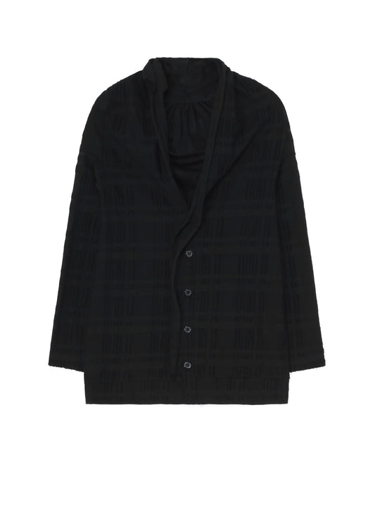 INTARSIA PLAID JQ CARDIGAN