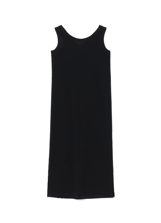 COTTON SINGLE JERSEY collections BUTTON DETAIL DRESS