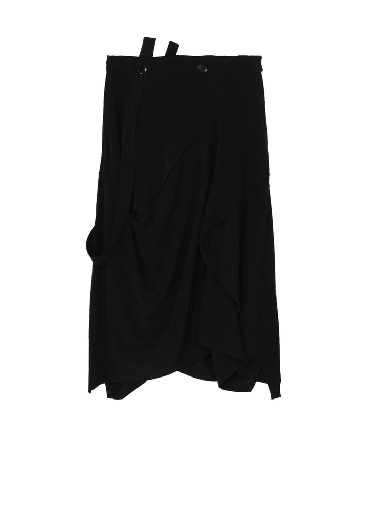 CREPE DE CHINE SQUARE SKIRT