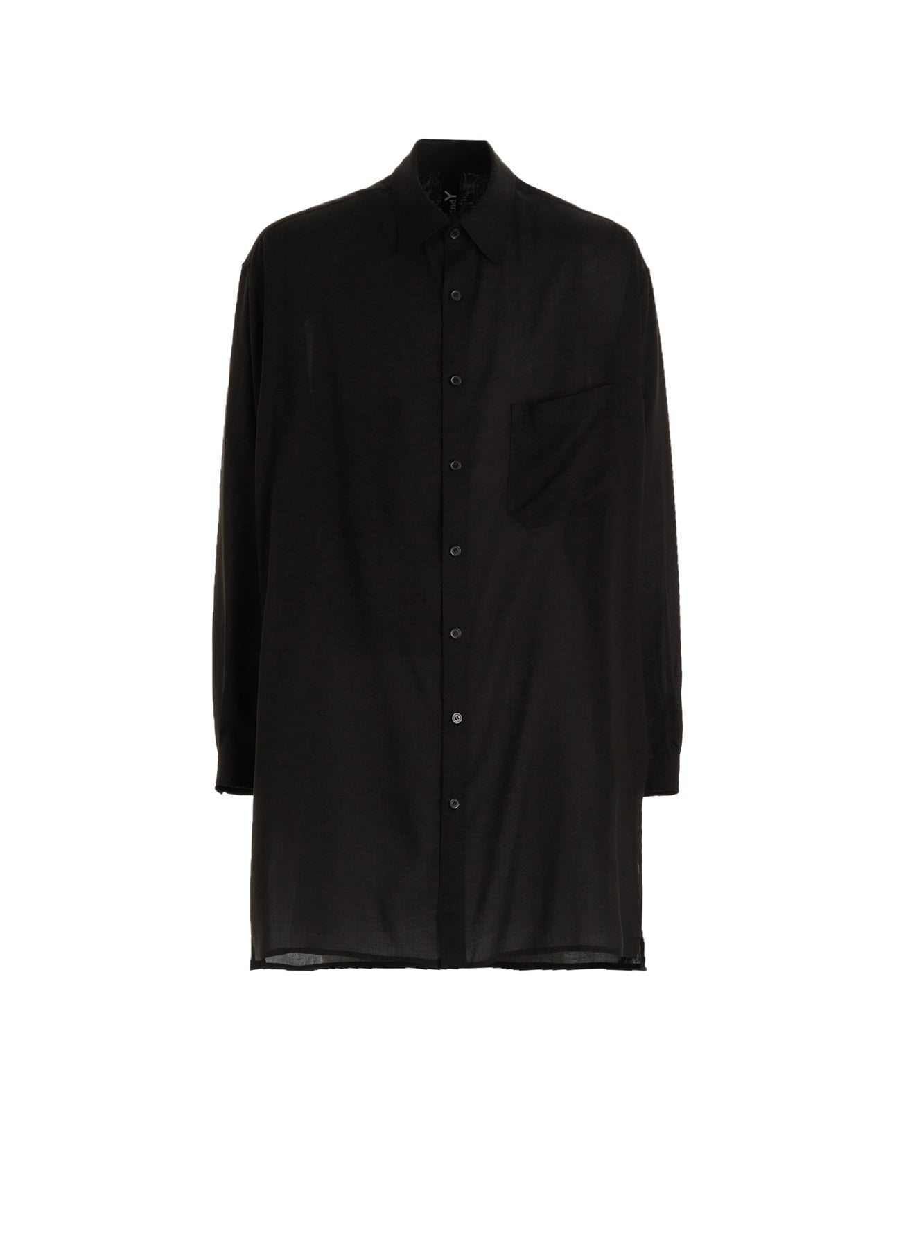 CELLULOSE LAWN LONG SHIRT WITH SLEEVE SLITS – THE SHOP YOHJI YAMAMOTO