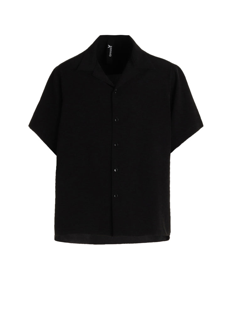 CREPE de CHINE OPEN COLLAR SHIRT