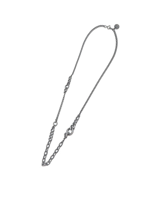 BRASS MIXED CHAIN NECKLACE