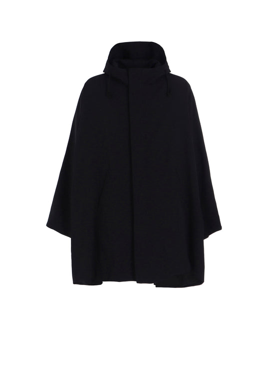 W/GABARDINE FRONT OPEN PONCHO COAT