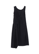 C/NY SULFUR DYEING STONE WASH BIO SLEEVELESS DRESS