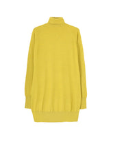 MERINO WOOL LEFT ZIPPER RAGLAN SLEEVE TURTLENECK