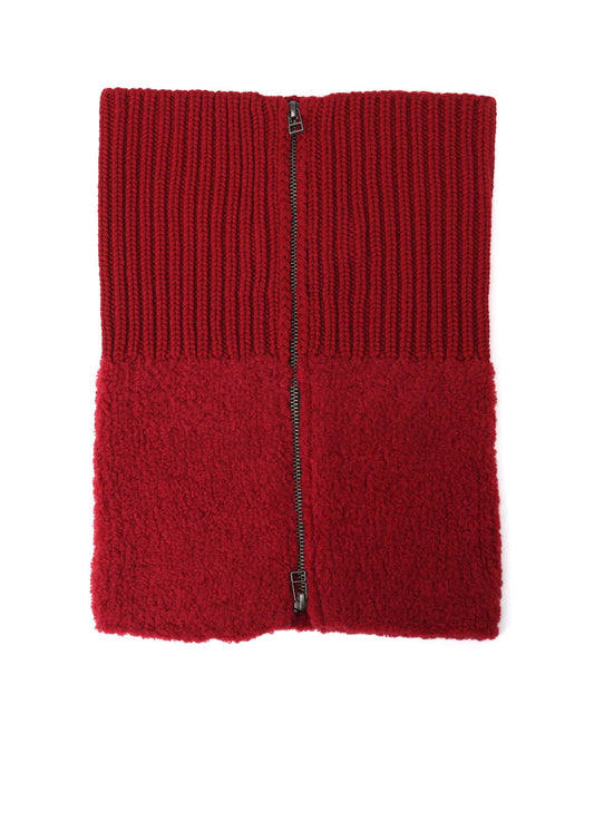 Wool boa+EX FineMerino Wool NECK WARMER