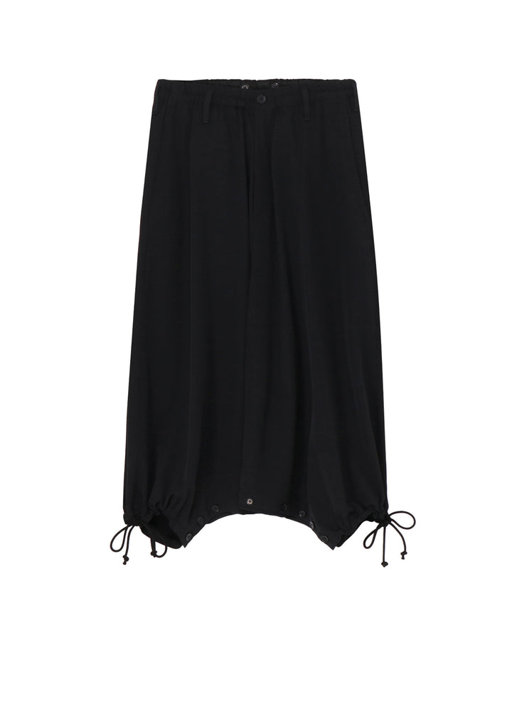 W/GABARDINE INSEAM BUTTON SAROUEL PANTS