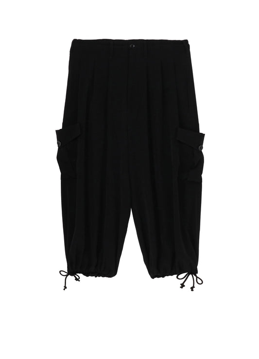 CREPE DE CHINE SIDE OUT PK BALLOON PANTS