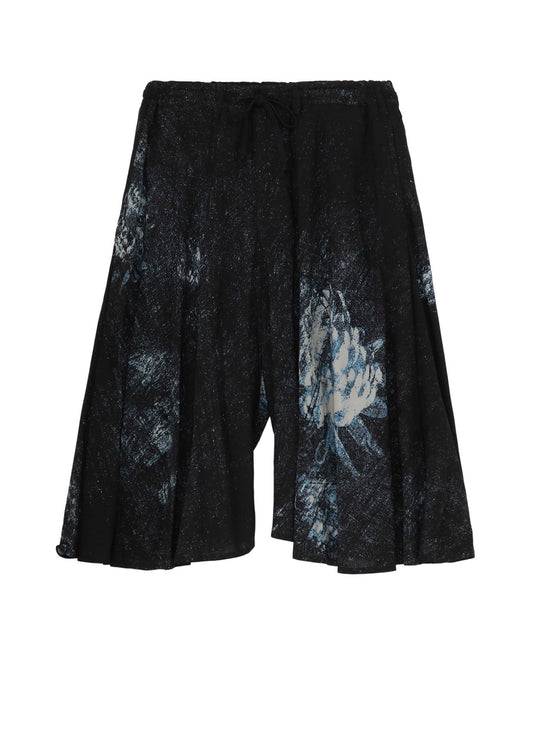 RAYON PRINT  FLORAL PATTERN CIRCLE PANTS