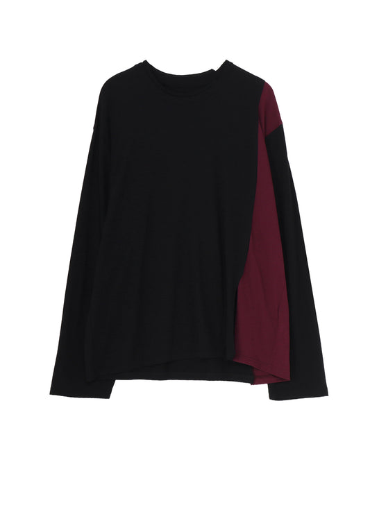 C/MOJERSEY COMBINATION  MIX BLOCK LONG SLEEVED T-SHIRT