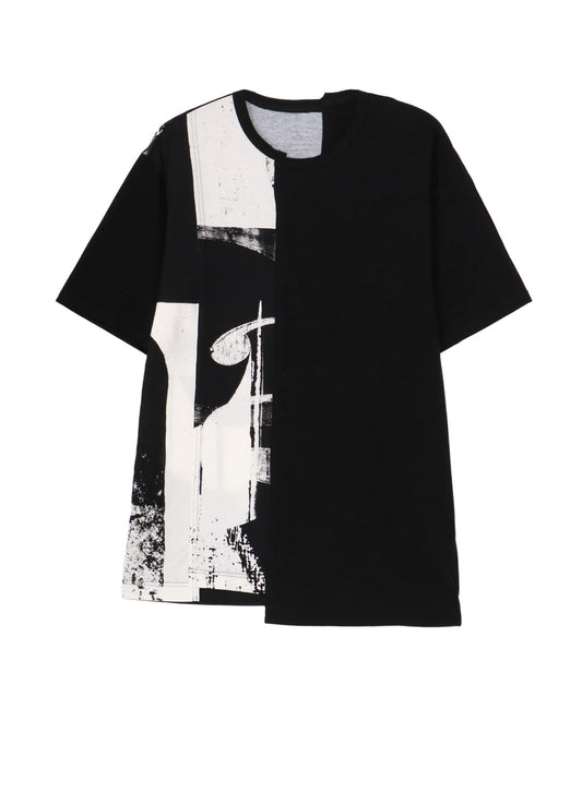 SILKETTE JERSEY NUMBER PATTERN TSUJIKIRI SHORT SLEEVED T-SHIRT